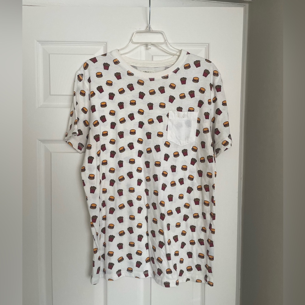 Mens Hamburger and Fries Tee
